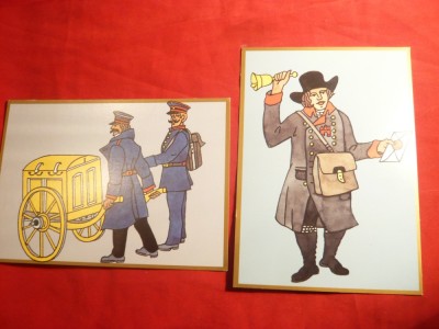 2 Ilustrate- 500 Ani Ziua Postei - Postasi , Germania , 2004 foto