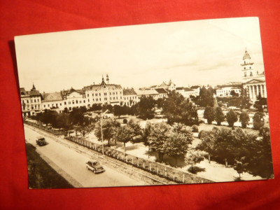 Ilustrata Satu Mare - Vedere din Piata Libertatii , circ.1962 foto