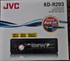 Radio CD MP3 WMA Player JVC KD-R203 4x50W auto foto