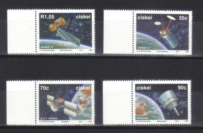 CISKEI 1992, Cosmos, serie completa neuzată, MNH