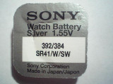 Baterie ceas Sony, cu argint AG3-LR41-G3-392-384-SR41/W/SW.