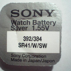 baterie ceas Sony, cu argint AG3-LR41-G3-392-384-SR41/W/SW.