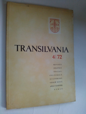 REVISTA TRANSILVANIA Nr. 4 / &amp;#039;72 foto