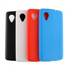 Husa silicon alba LG Nexus 5 + folie protectie ecran + expediere gratuita Posta - sell by Phonica foto