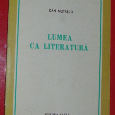 DAN MUTASCU-LUMEA CA LITERATURA:ESEURI/OPTIUNI/REPERE'79:Botta/Nichita Stanescu+