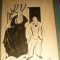 Album 22 Caricaturri semnate Iosif Ross , interbelice , dim. 21 x26,7 cm