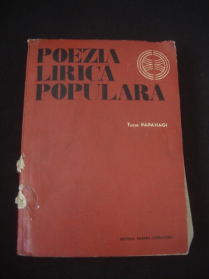 TACHE PAPAHAGI - POEZIA LIRICA POPULARA foto