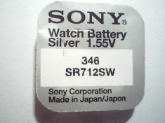 baterie ceas Sony, cu argint 346-SR712SW. foto