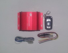 Mini statie auto 4x15 W cu telecomanda , permite intrare de Stick, Card micro SD foto