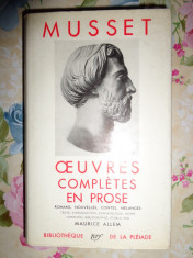 A.de Musset-Oeuvres completes en prose( in limba franceza/pe foita de biblie) foto