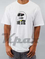 Tricou I AM THE STIG Top Gear emisiune tv net Automobilism curse auto masini street style bumbac 100% idee cadou foto