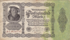 GERMANIA 50.000 marci 1922 VF-!!! foto