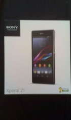 Sony Xperia Z1 black, nou- cutie sigilata,garantie 2ani, blocat Orsnge foto
