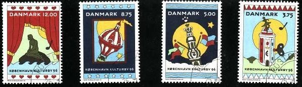 Danemarca 1996 - cat.nr.1119-22 stampilat