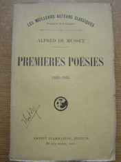 Alfred de Musset - Premieres poesies (lb. franceza) foto