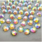 Strasuri 100 buc Crystale pentru decorarea unghiilor naturale sau false de 3 mm culoare Argintiu cu Reflexii