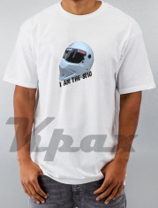 Tricou I AM THE STIG casca Top Gear emisiune tv net Automobilism curse auto masini street style bumbac 100% idee cadou foto