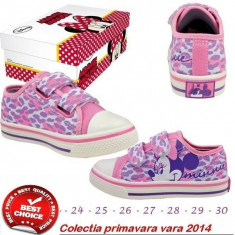 Tenisi Disney Minnie Copii - Bascheti Sneakers Canvas Fetita cu licenta 24-30 foto