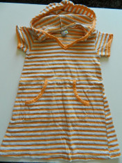 Rochie, rochita pentru fetite cu gluga, marimea 2-3 ani, ideala vara, moderna ideala si cu colanti foto