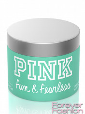 VICTORIA&amp;#039;S SECRET MADE IN USA ~ FUN FEARLESS 300g VS PINK Luminous Butter ~ Lotiune Crema Spray Unt de Corp Gel de Dus Scrub EDT American SUA OFERTA foto