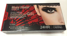 Eyeliner gel, Tus de pleoape gel Music Flower, 4 culori Smoked Makeup foto