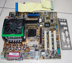 Kit Placa baza + procesor P4 2.8G socket 478 + cooler + cablu date + shield metalic- Asus P4S800-MX/S - Garantie scrisa 3 luni foto