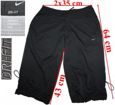 Pantaloni trei sfert Nike, Dri-Fit, dama, marimea 34 foto