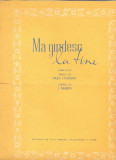 228 PARTITURA - MA GANDESC LA TINE -rumba lenta- versuri de I.Marin, muzica Sasa Cosman -starea care se vede