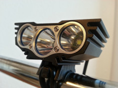 Far bicicleta lanterna SolarStorm 3 LED CREE U2 Solar Storm foto