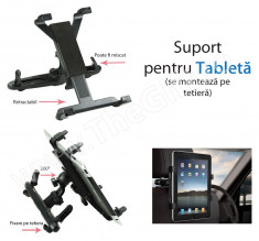 Suport Auto (Car Holder)pentru Tableta, Ecrane LCD, DVD-uri, Netbook-uri, IPAD, GPS etc - fixare Tetiera foto