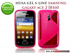 HUSA SAMSUNG GALAXY ACE 2 I8160 SILICON GEL TPU S-LINE ROZ - TRANSPORT GRATUIT! foto