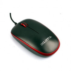 **PROMOTIE** Mouse Colorful V105 Black/Red Mouse, 1000 DPI, USB, NOU!! GARANTIE!! foto