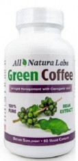 Cafea verde extract 100%, Green Coffe, 100% extract 60 capsule Martiz Mayer USA foto