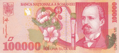 ROMANIA 100.000 lei 1998 XF+++!!! foto