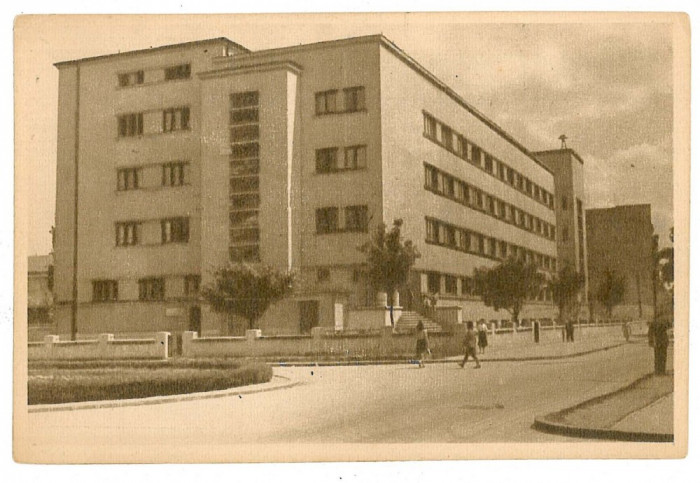 1684 - Timisoara, vocational school - old postcard - unused - 1957