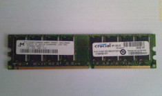 Memorie Crucial Memorii RAM ram Rami RAMI PC DESKTOP DDR1 DDR ddr 1GB 400 MHZ - CRUCIAL foto