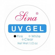 Gel UV Sina Pink 15ml pentru unghii false,unghii cu gel,extensii unghii foto
