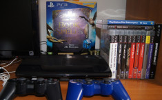 PlayStation 3 500gb - 2 controllere - 21 jocuri originale - garantie 20 de luni foto