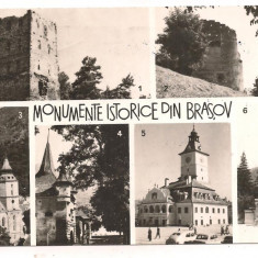#carte postala(ilustrata)-BRASOV-monumente istorice