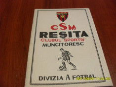 Program retur 1973-1974 C.S.M. Resita foto