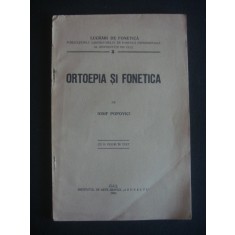 IOSIF POPOVICI - ORTOEPIA SI FONETICA {1923}