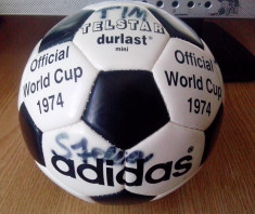 Mini minge Adidas Telstart durlast , World Cup 1974 foto