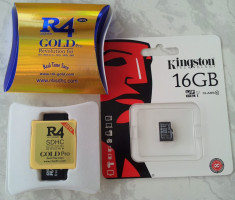 Card R4i RTS GOLD ORIGINAL : ds dsi 3ds v1.45 r4 - r4i / v9.9.0-26 + microsd 16G foto