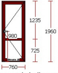 USA BALCON TERMOPAN 760 X 1960 - PROFIL 5 CAMERE foto