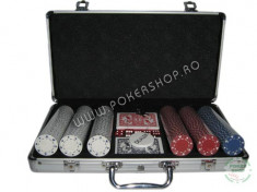 Set pentru poker cu 300 de poker-chips model SUITED in servieta foto