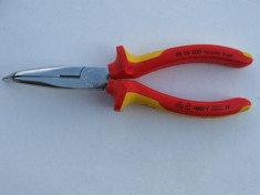 Knipex - Cleste/patent/spit cu cioc semirotund indoit VDE 1000V electricieni/electrician , 200 mm- foto