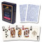 Carti pentru poker - Platinum - 100% plastic Acetate cu index Mare si Spate Albastru