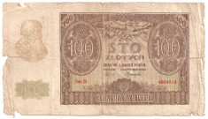 POLONIA 100 ZLOTYCH ZLOTI 1940 U foto