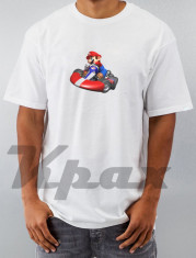 Tricou Mario Kart Nintendo console vintage racing curse Old School bumbac 100% idee cadou pt fani foto