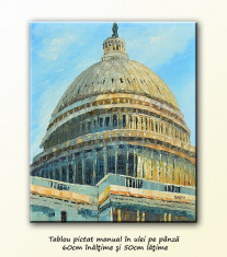 Capitol Hill - tablou ulei pe panza 60x50cm, livrare gratuita foto